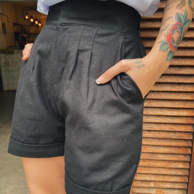Shorts Itália Preto