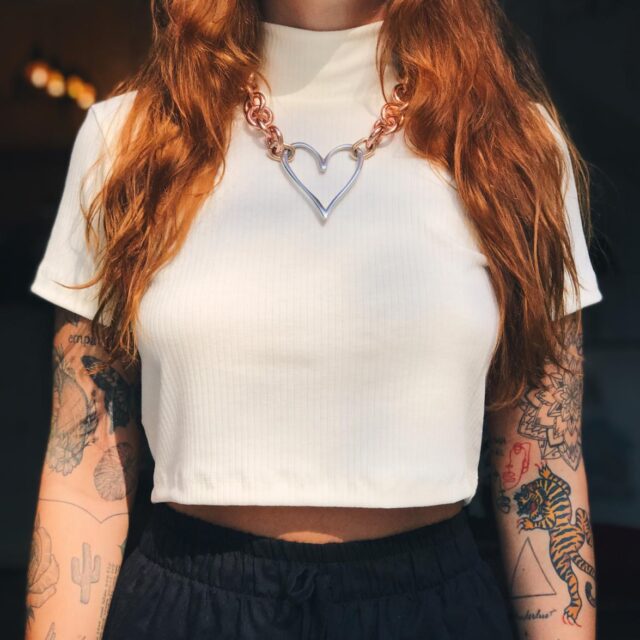 Cropped Gola Alta Off White