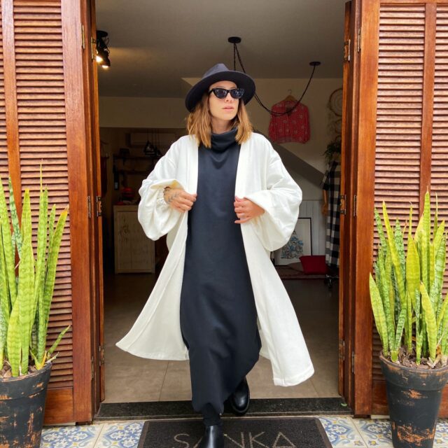 Kimono Moletom Off White
