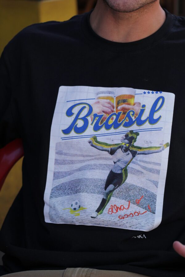 Camiseta Cerveja & Copa Preta
