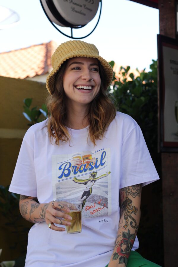Camiseta Cerveja & Copa Branca