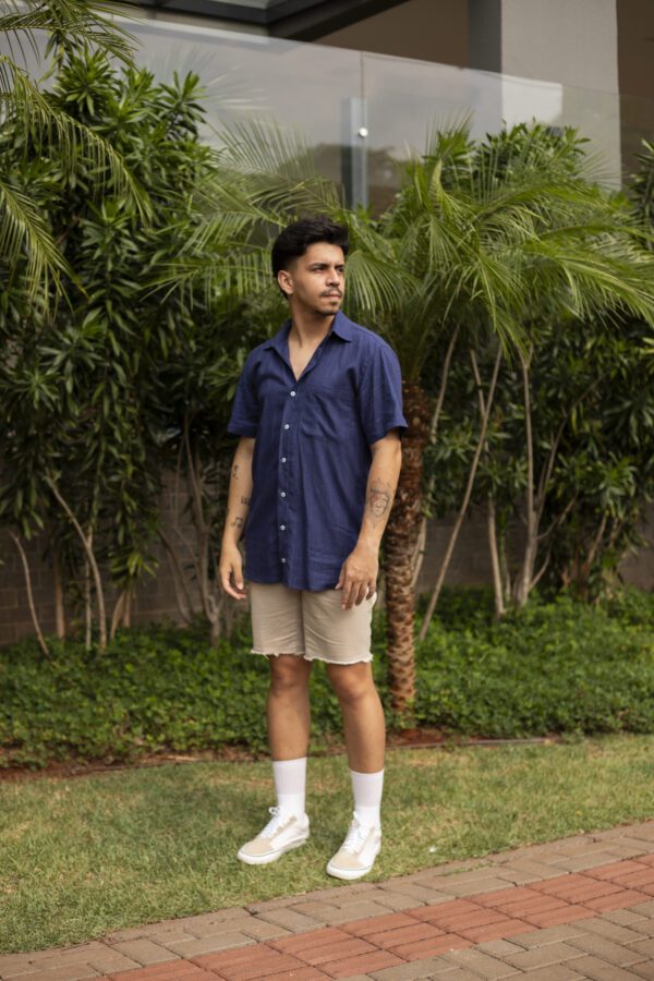 Camisa Listrada Azul