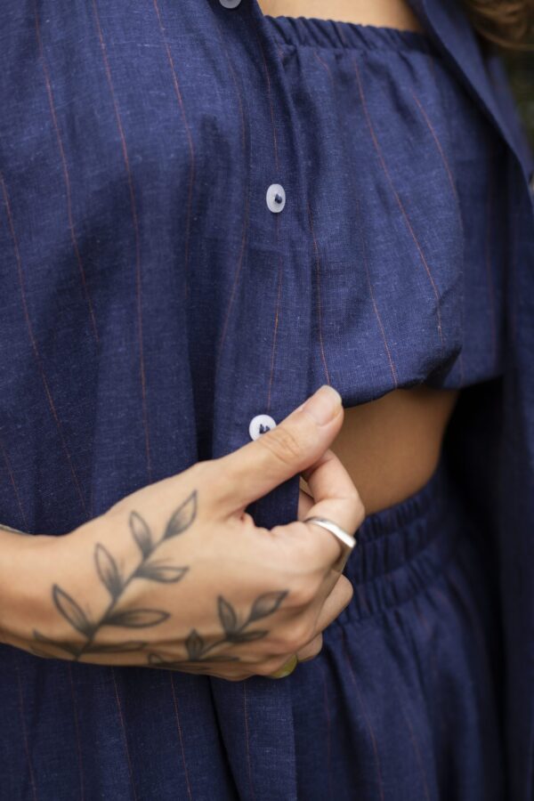 Camisa Listrada Azul