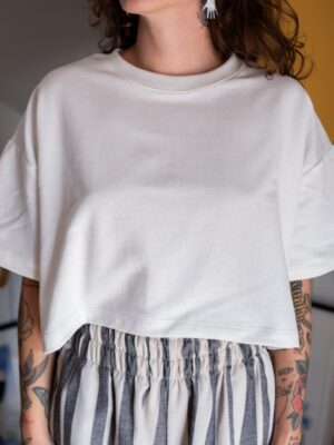 Cropped Oversized Moletom Off