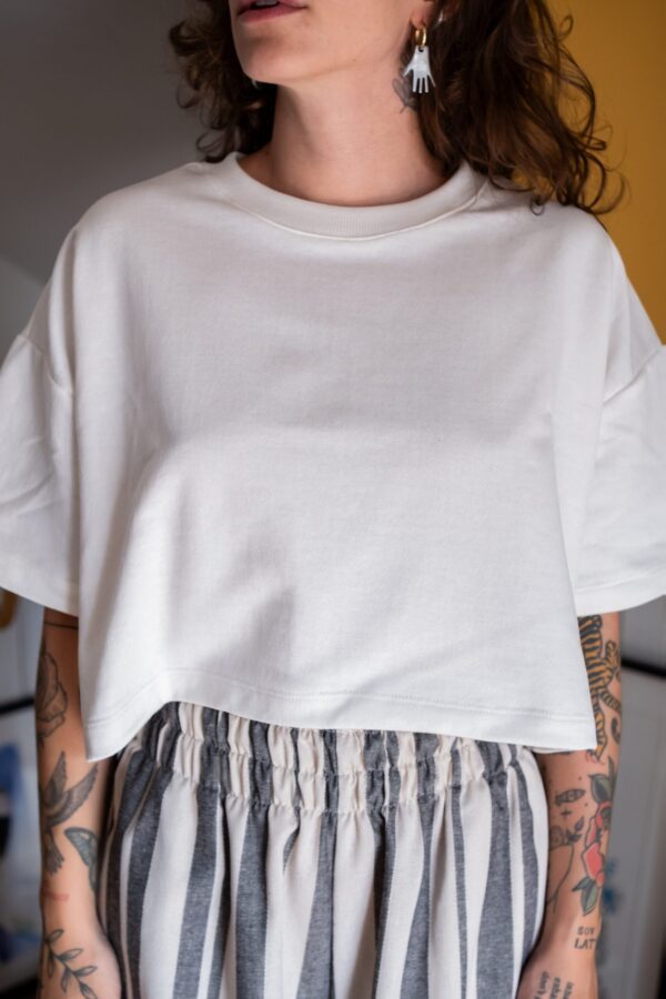 Cropped Oversized Moletom Off