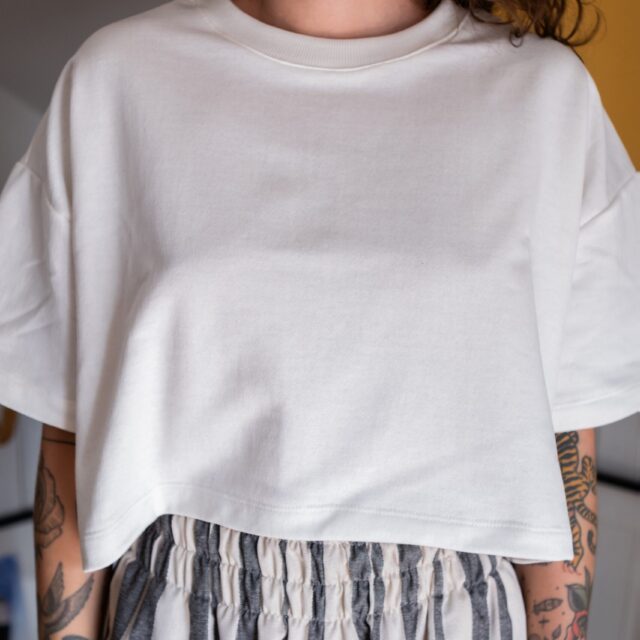 Cropped Oversized Moletom Off