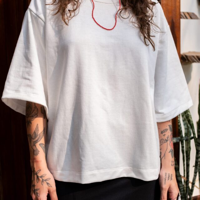 Camiseta Oversized Moletom Off