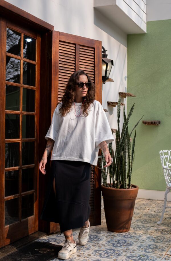 Camiseta Oversized Moletom Off