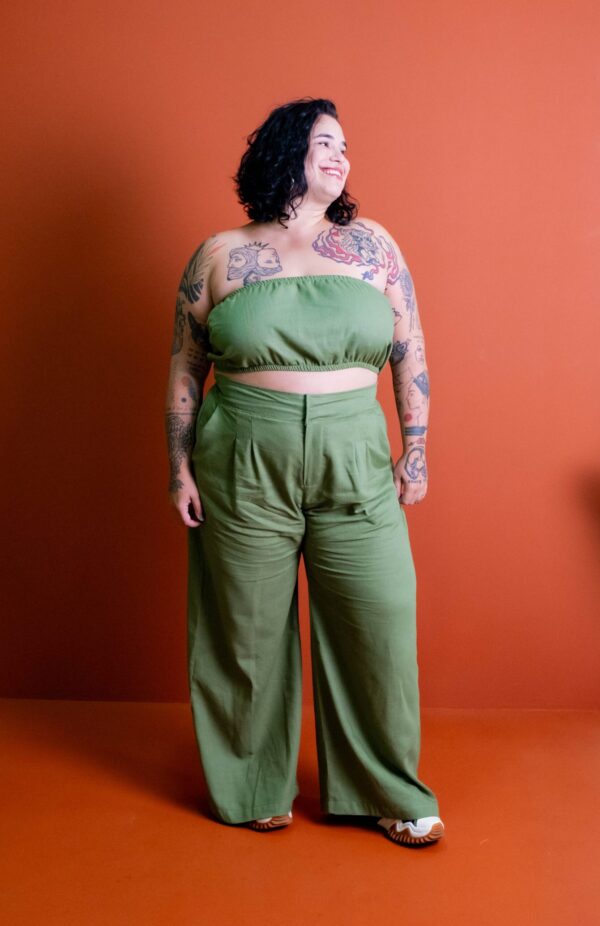 Pantalona Itália Verde Oliva