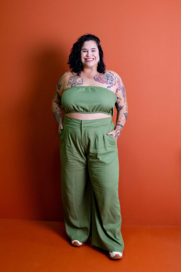 Pantalona Itália Verde Oliva