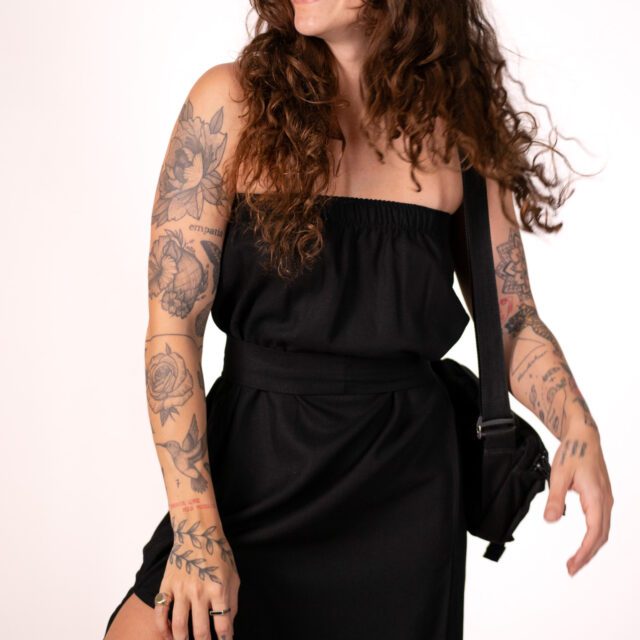 Vestido Bata Preto - Imagem 2