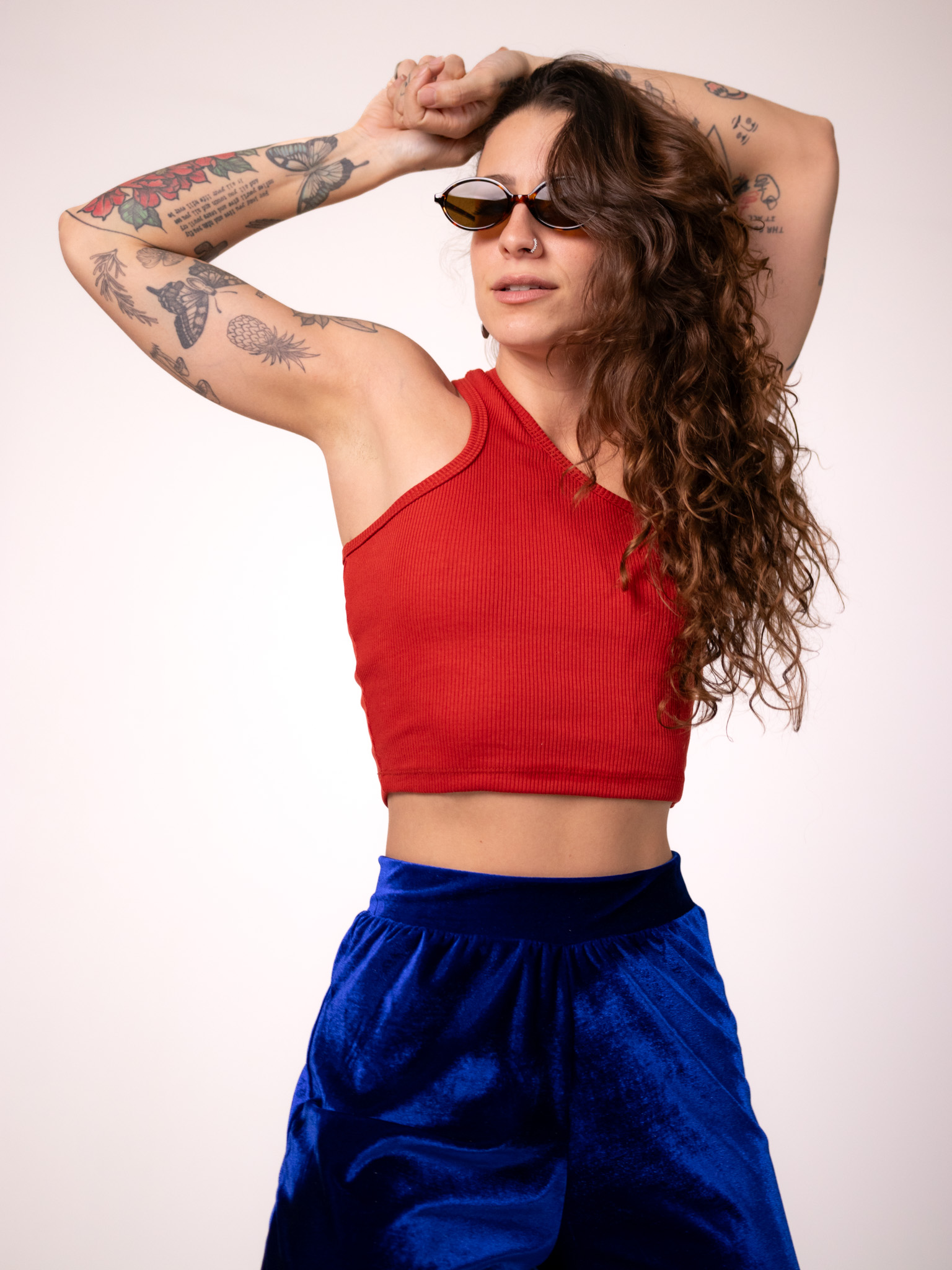 Blusa Ombro Único Terracota