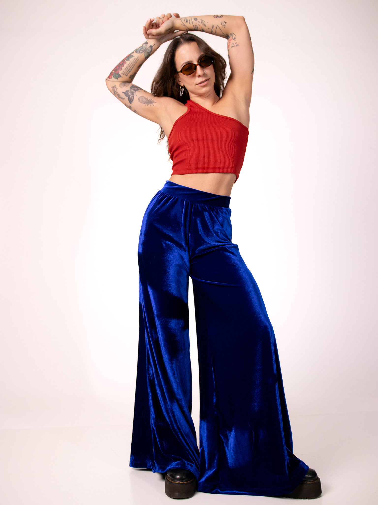 Blusa Ombro Único Terracota - Imagem 2