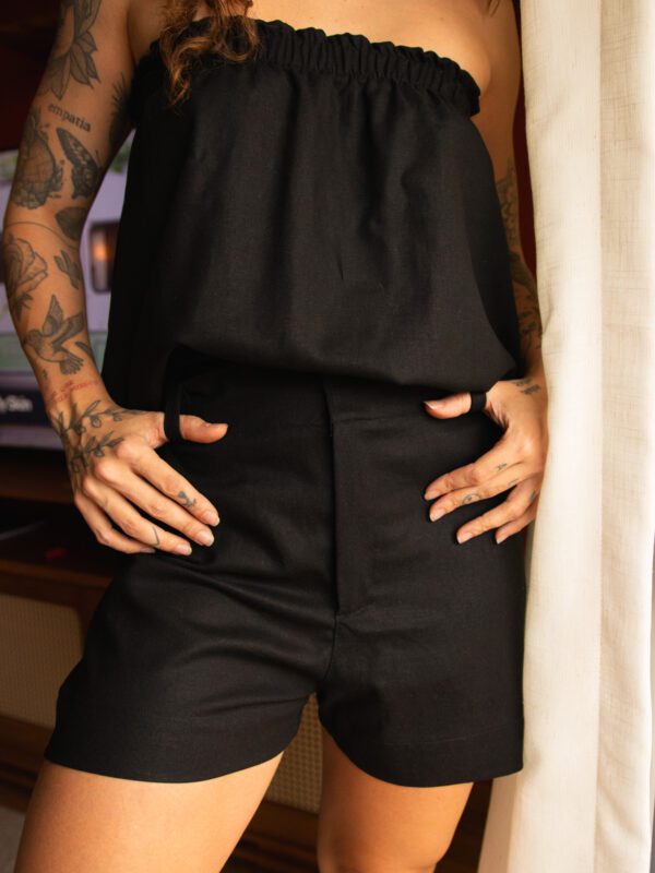 Shorts Itália Domingo Preto