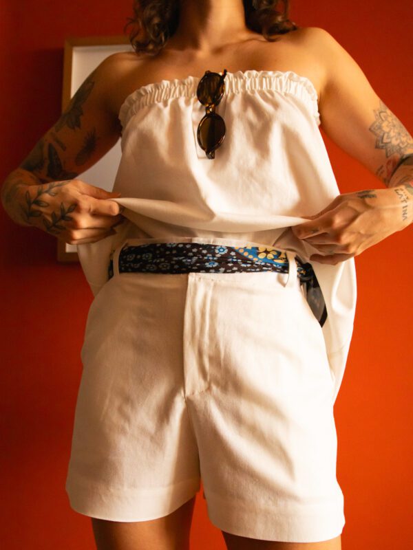 Shorts Itália Domingo Off White