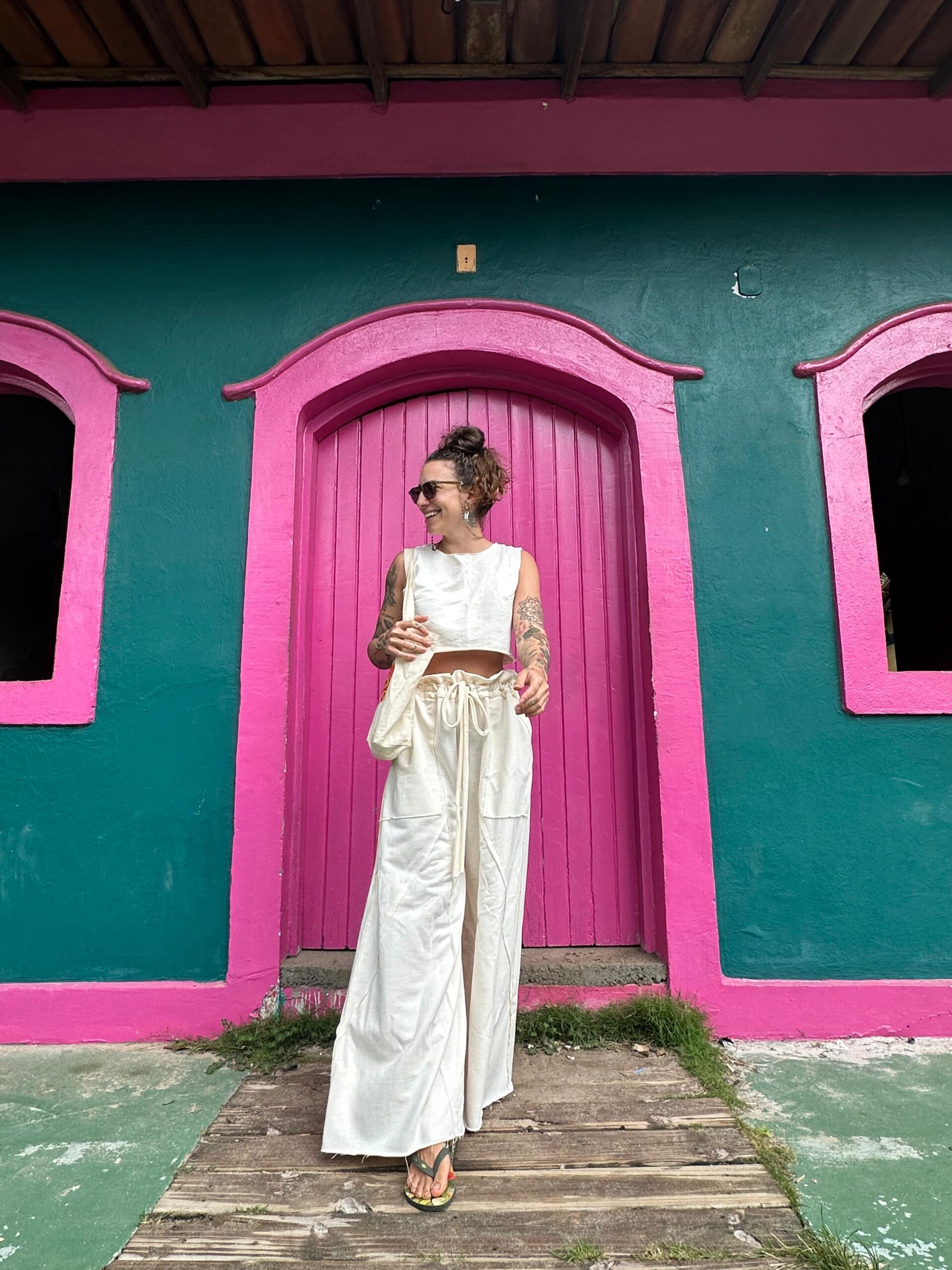 Calça Recortes Off White - Imagem 2