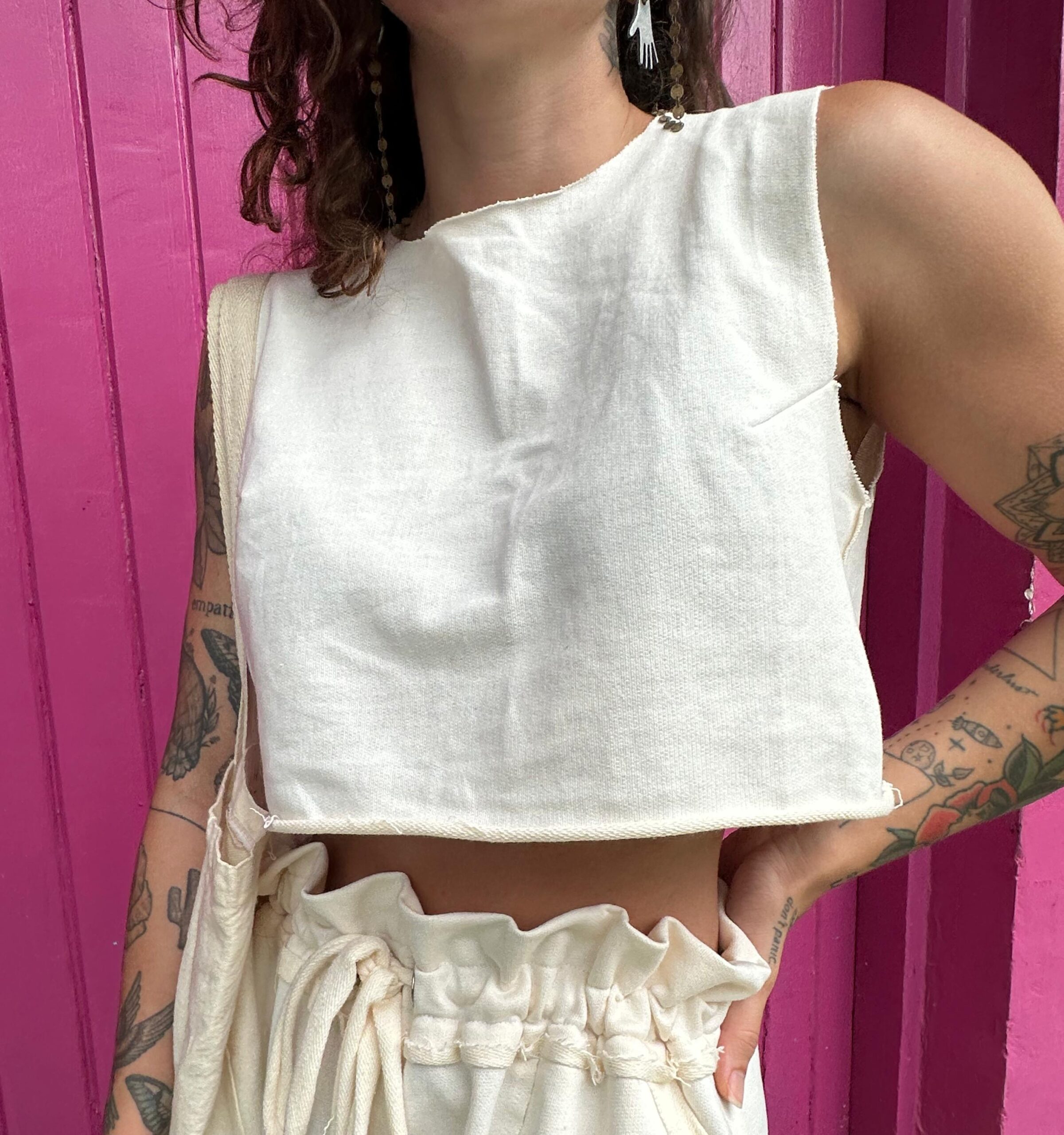 Cropped Recortes Off White