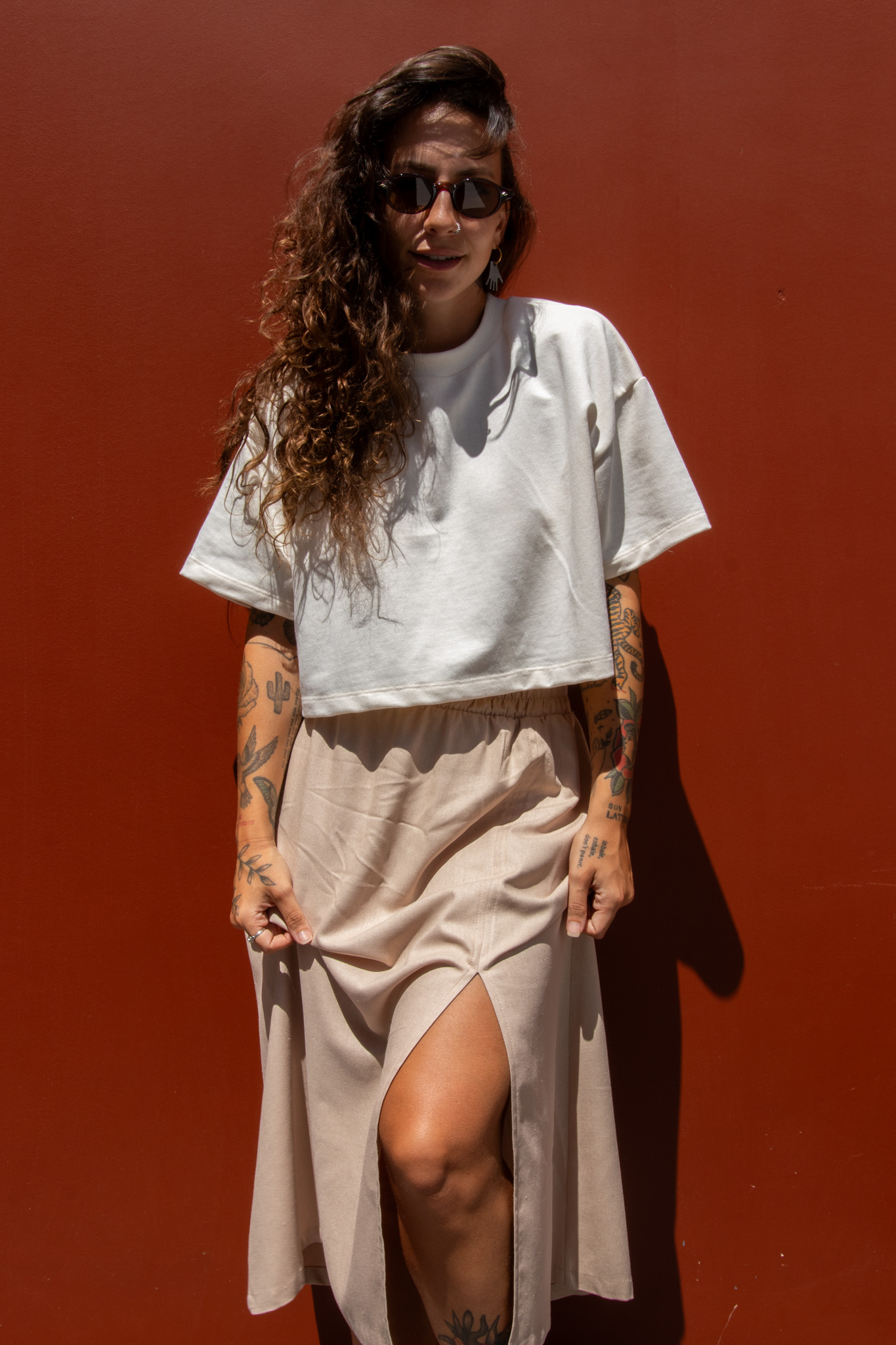 Saia Midi Fenda Areia - Imagem 2