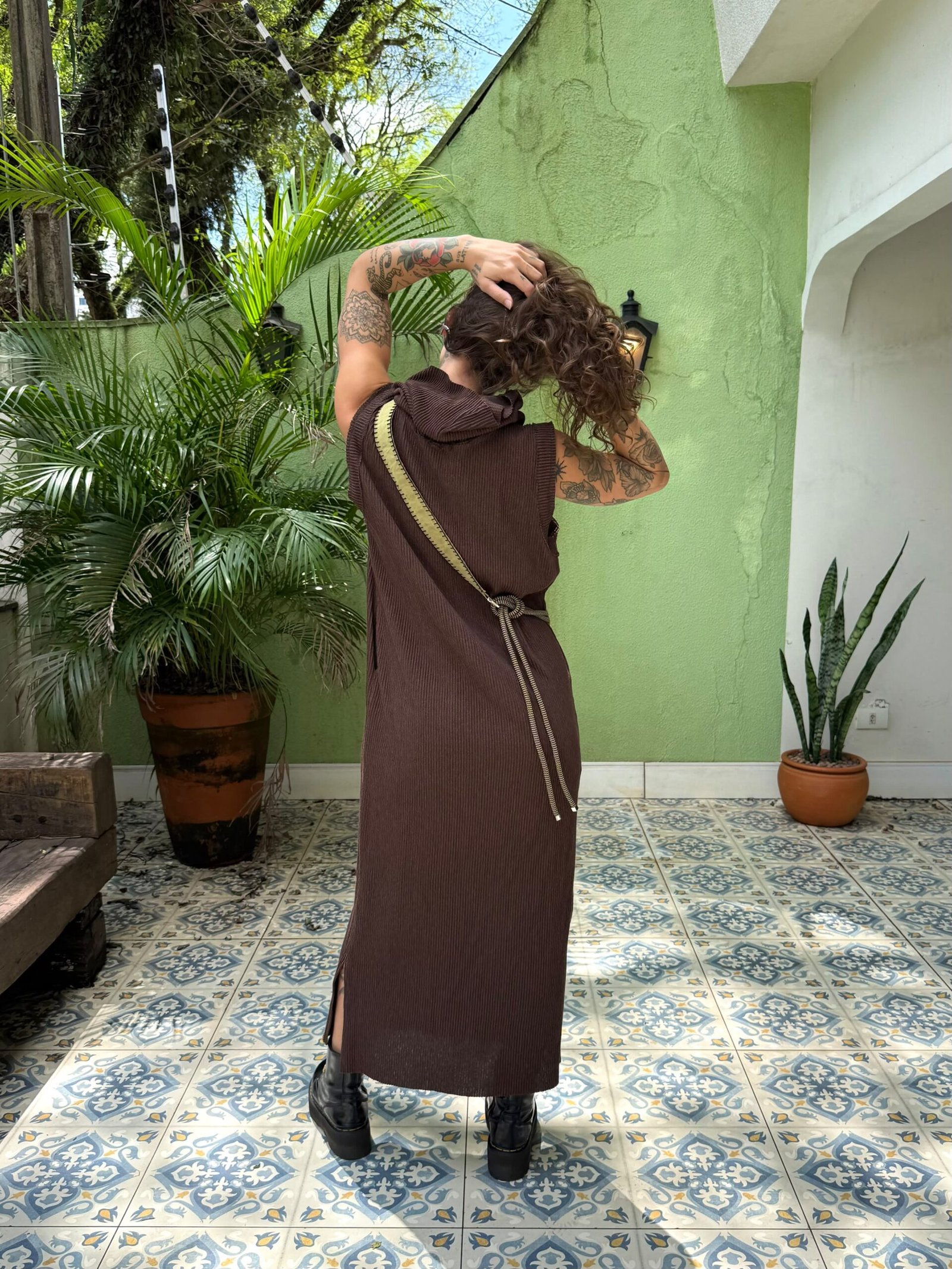 Vestido Boho Netuno Marrom - Imagem 3