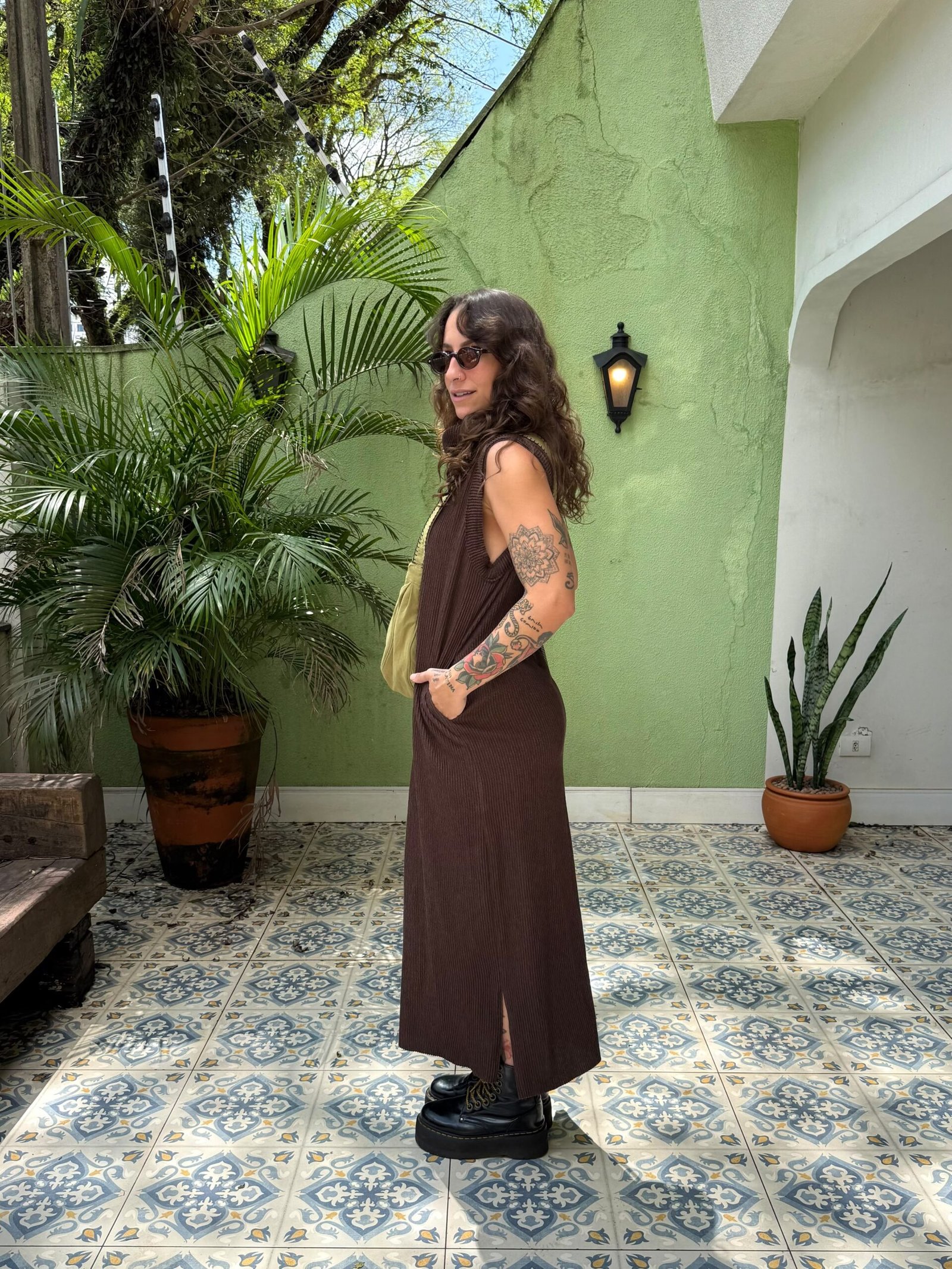 Vestido Boho Netuno Marrom - Imagem 4